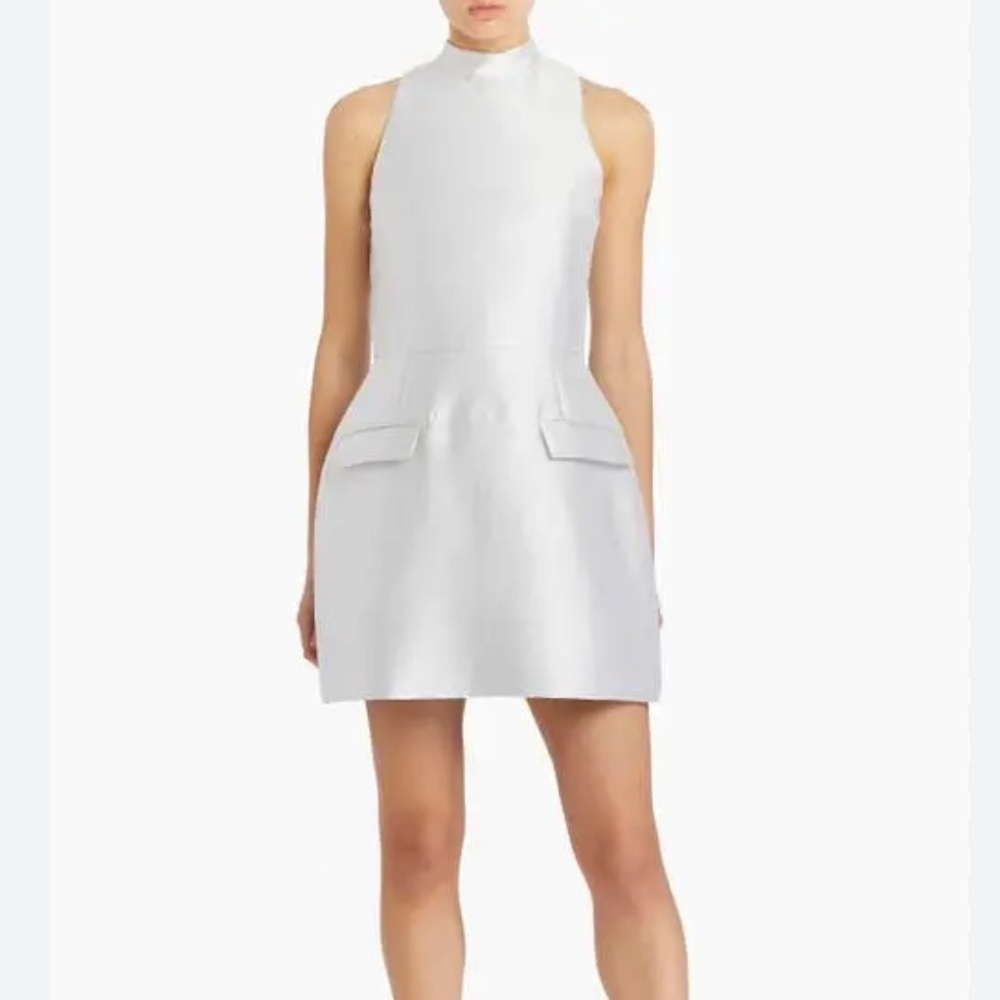 Amanda Uprichard Everhart Satin Twill Mini Dress S